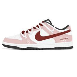 Nike Кроссовки для скейтбординга Dunk Dust Collection, износостойкие, низкие, мужские, розовые dd1391-100(team496-草莓核爆) | pink