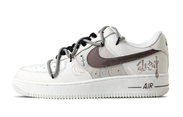 Nike Кроссовки Air Force 1 для скейтбординга, износостойкие, низкие, мужские, белые, коричневые cw2288-111（team1171-问仙剑-双鞋带） | white brown