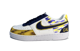 Nike Кроссовки Court Vision 1 для скейтбординга, износостойкие, низкие, мужские, фиолетово-синие dh2987-101（team1337-湖人队） | purple blue