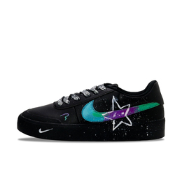 Nike Кроссовки для скейтбординга Court Shot, мужские, низкие, цвет: черный/синий/фиолетовый fq8146-001(team646-彩星涂鸦） | black blue purple
