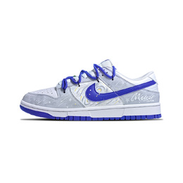 Nike Кроссовки для скейтбординга Dunk Xingji Melody, Treading On Waves, с противоскользящим покрытием, износостойкие, низкие, мужские, сине-серые dv0831-104(team1158-星际旋律） | blue gray
