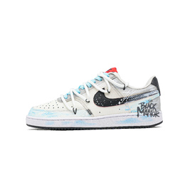 Nike Износостойкие и легкие низкие кроссовки для скейтбординга Court Vision 1 White Night, мужские, белые, черные dm1187-101(team861-白夜) | white black