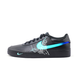 Nike Кроссовки для скейтбординга Court Shot Neon Butterfly, износостойкие, низкие, черные, мужские fq8146-001(team932-霓虹蝶影） | black