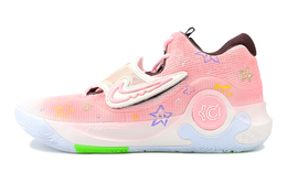 Nike Баскетбольные кроссовки KD Trey 5 X с амортизацией, износостойкие, дышащие, низкие, мужские, желто-розовые dj7554-014(team1326-粉黄美味) | yellow pink