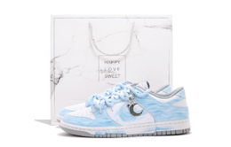 Nike Кроссовки для скейтбординга Dunk Coverage, износостойкие, низкие, мужские, небесно-голубые hf5441-105(team拾伍-男款白蓝三sbox) | sky blue
