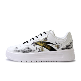 Anta Кроссовки Relaxed Slip Resistant Shock Absorbers Lightweight Low Top Skateboard Shoes Men's White Black 912518001q-2（team1218-薪享事成） | white black