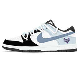 Nike Кроссовки для скейтбординга Dunk Dust Collection, износостойкие, низкие, мужские, сине-черные dd1391-100(team496-科技叙事) | blue black