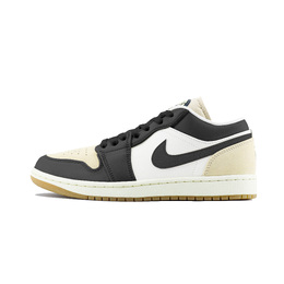 Jordan Баскетбольные кроссовки Air 1 Low Dongdan, износостойкие, винтажные, белые, коричневые ib8855-121（team448-黑鞋带） | black brown