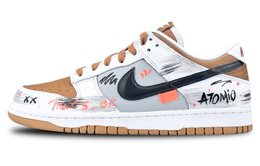Nike Кроссовки для скейтбординга Dunk, износостойкие, низкие, мужские, оранжевые fq6965-700(team1324-灰橙狂想) | orange