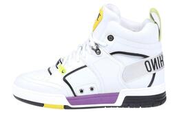 Moschino Высокие стильные мужские кроссовки, белые mb15604g1eg4110a | original shoe box included