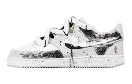Nike Кроссовки для скейтборда Court Vision Ruyi Crane, износостойкие, низкие, мужские, белые, серые hm9862-002(team773-如意飞鹤) | white gray