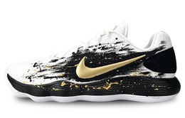 Nike Баскетбольные кроссовки Hyperdunk 2017 Shock Absorbers Low Top, мужские, черно-золотые hv1793-170(team169-青墨染) | black