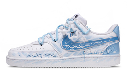 Nike Кроссовки для скейтбординга Court Vision 1 Seaside Enchantment, износостойкие, низкие, мужские, сине-белые dh2987-101(team73-海绘灵韵) | blue white