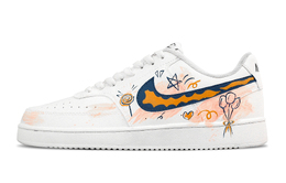 Nike Кроссовки Court Vision 1 Love Confession Balloons, износостойкие, низкие, для скейтбординга, мужские, оранжевые, белые, розовые dh2987-101(team1171-告白气球） | orange white pink