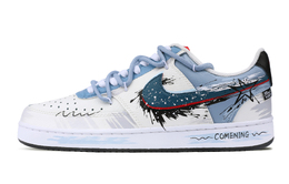 Nike Кроссовки для скейтбординга Court Vision 1 Low Top, мужские, белые, синие dm1187-101(team51-虚无褶皱) | white blue