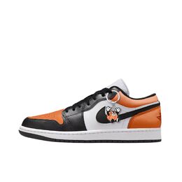 Jordan Баскетбольные кроссовки Air 1 Red Sunlight с амортизацией, износостойкие, низкие, винтажные, мужские, белые, оранжевые 553558-165（team1319-赤曦） | orange
