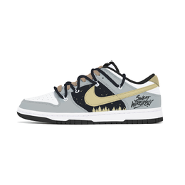 Nike Кроссовки для скейтбординга Dunk, износостойкие, низкие, мужские, черно-серые dd1391-100(team778-苔蚀) | black gray