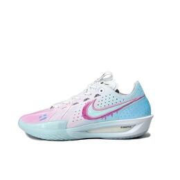 Nike Баскетбольные кроссовки Air Zoom GT Cut 3 Macaron с низким верхом, устойчивые к истиранию, мужские, розово-синие dv2918-104（team1054-马卡龙） | pink blue