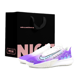 Nike Баскетбольные кроссовки Precision 7 с низким верхом, устойчивые к истиранию, мужские, фиолетовые fn4322-100(team173-流星花园lucky黑) | purple