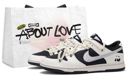 Nike Кроссовки для скейтбординга Dunk Printing Panda Low Top, мужские, черно-белые dd1391-100(team62-印刷熊猫) | black white