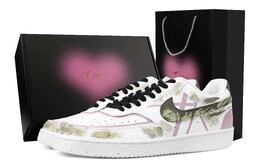 Nike Кроссовки для скейтборда Court Vision 1 Mist Action, износостойкие, низкие, цвет армейский зеленый dh2987-101(team1171-迷雾行动-礼盒） | army green