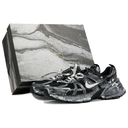 Nike Кроссовки V2K Run с низким верхом, устойчивые к истиранию, для повседневных тренировок и поездок на работу, черные, мужские hj4497-001（team335-赛博银墨礼盒） | cyber silver ink gift (marble box)