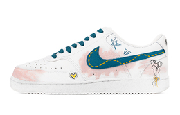 Nike Кроссовки Court Vision 1 Fairy Tale Starry Heart, износостойкие, низкие, для скейтбординга, мужские, бежево-синие dh2987-101(team1171-童话星心） | apricot