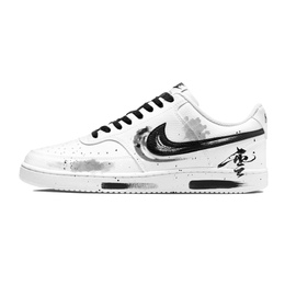 Nike Кроссовки для скейтбординга Court Vision 1 Low Top, мужские, черно-белые dh2987-101(team1080-寒林水蕴） | white