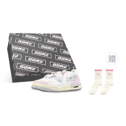 Jordan Баскетбольные кроссовки Legacy 312 Low Top Vintage, мужские, серебристо-розовые hj9199-111(team116-男312银粉蝴蝶bo) | pink box