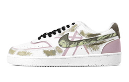 Nike Кроссовки для скейтборда Court Vision 1 Mist Action, износостойкие, низкие, цвет армейский зеленый dh2987-101(team1171-迷雾行动） | army green