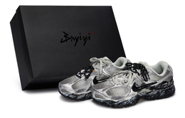 Nike Кроссовки для бега V5 RNR с низким верхом, устойчивые к истиранию, мужские, цвет: черный, серый, серебристый hj5228-102(team80-男款灰色旅途s-box) | black gray silver