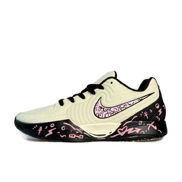 Nike Баскетбольные кроссовки Ja 2 Pink Ink Graffiti, износостойкие, низкие, мужские, белые, черные, розовые fd7327-100（team1054-粉墨涂鸦） | white black pink