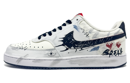 Nike Кроссовки Court Vision 1 для скейтбординга, износостойкие, белые, синие, мужские dm1187-101(team1108-水墨异想) | white blue