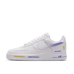 Nike Кроссовки Air Force 1 Low Kobe Forever White, износостойкие, низкие, для скейтбординга, мужские, белые ib0018-100（team1354-紫金风影） | white