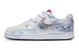 Nike Кроссовки для скейтбординга Court Vision 1 Cloud Thorn, износостойкие, низкие, мужские, цвет белый, синий dm1187-101（team365-云棘） | white blue