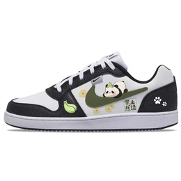 Nike Мужские дышащие низкие кроссовки для скейтбординга EBERNON, черно-белые aq1774-102(team366-禁止焦虑) | black white