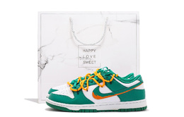 Nike Износостойкие низкие кроссовки для скейтбординга Dunk Coverage, мужские, изумрудно-зеленые hf5441-101(team拾伍-男款白绿sbox) | emerald green