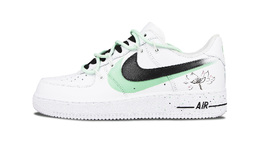 Nike Кроссовки Air Force 1 Low Top для скейтбординга, мужские, белые, зеленые cw2288 111(team58-双钩莲男)