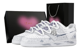 Nike Горнолыжные очки Court Vision Dusty Blue, износостойкие низкие кроссовки Heart Box, мужские, белые, серые, синие hm9862-002(team773-雾蓝雪镜-爱心礼盒) | white gray blue