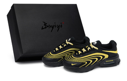 Мужские повседневные кроссовки Air Max Fire с низким верхом, черно-желтые Nike, Black Yellow if2621-001(team80-男款极空黄s-box) | black yellow