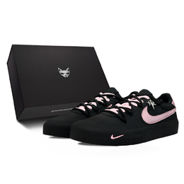 Nike Кроссовки для скейтбординга Court Shot, мужские, низкие, черно-розовые fq8146-001(team79-粉夜巡航s-box) | black pink (black box)