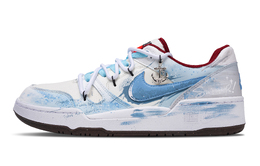 Nike Кроссовки для скейтбординга Full Force Tide Star Rudders, износостойкие, низкие, мужские, белые, синие ib4612-131（team365-星潮之舵） | white blue