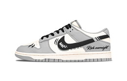 Nike Кроссовки для скейтбординга Dunk Small Dior Low Top, мужские, черные, белые, серые hf5441-100(team930-小dior) | black white gray
