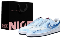 Nike Кроссовки Court Vision 1 для скейтбординга, износостойкие, синие, мужские dm1187-101(team1324-沧波逐浪ld) | blue
