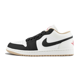Jordan Баскетбольные кроссовки Air 1 LOW'Sail' с низким верхом, износостойкие, винтажные, мужские, черно-белые 553558-169（team1253-黑白） | black white