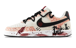Nike Кроссовки Court Vision 1 Blood Red Black Cat, износостойкие, низкие, для скейтбординга, мужские, белые, красные dm1187-101(team529-血色黑猫) | white red