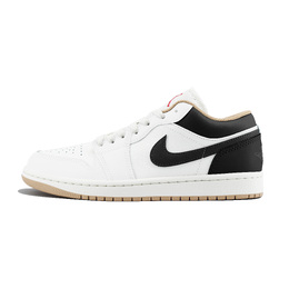 Jordan Баскетбольные кроссовки Air 1 LOW'Sail' с низким верхом, износостойкие, винтажные, мужские, белые, черные 553558-169（team1253-白黑） | white black