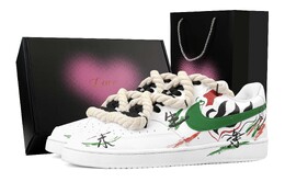 Nike Кроссовки Court Vision 1 Green Forest Swordsman, износостойкие, низкие, для скейтбординга, мужские, зеленые, красные dh2987-101(team1171-绿林侠客-礼盒） | green red