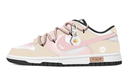 Nike Кроссовки для скейтбординга Dunk Dingding Cloud, износостойкие, низкие, мужские, бежевые, белые, розовые dd1391-100(team529-叮咚云) | pink white rice