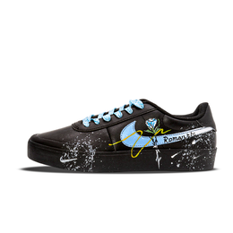 Nike Кроссовки для скейтбординга Court Shot, мужские, низкие, черно-синие fq8146-001(team1297-蓝玫瑰 ） | black blue